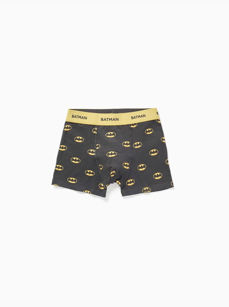 Lot de 4 boxers en coton à imprimés batman et superman Bleu Gris - Kiabi
