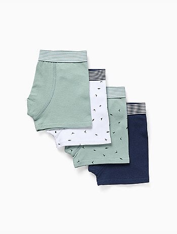 Lot de 4 boxers en coton avec imprimés dinosaures