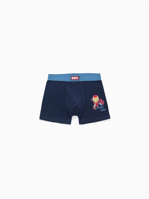 Lot de 4 boxers en coton avec imprimés Marvel - Kiabi Lot de 4 boxers en coton avec imprimés Marvel - Kiabi