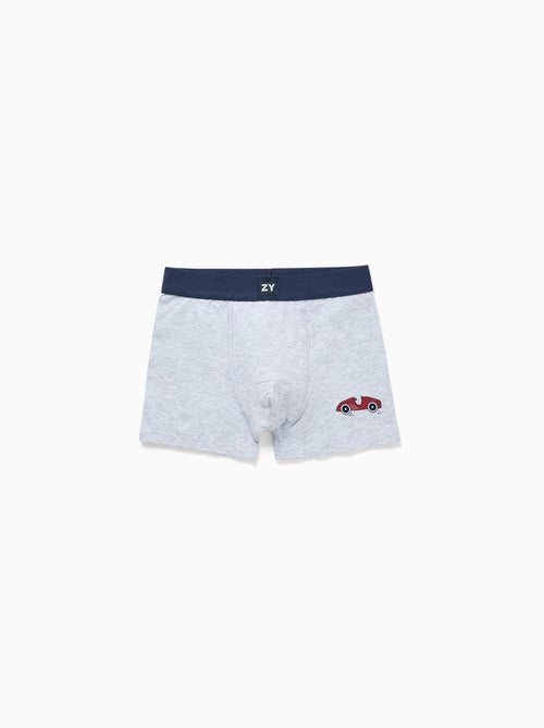 Lot de 4 boxers en coton avec imprimés voitures - Kiabi Lot de 4 boxers en coton avec imprimés voitures - Kiabi