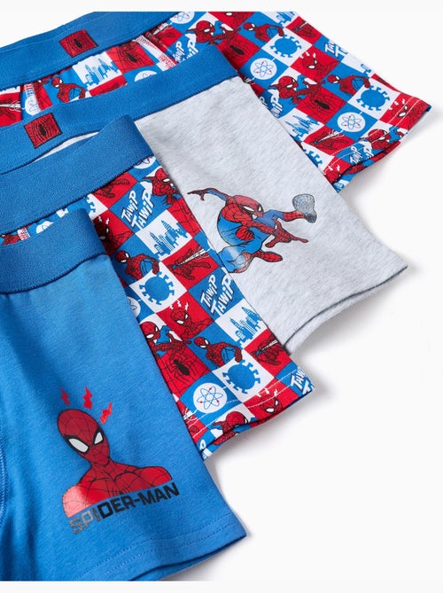 Lot de 4 boxers en coton avec motifs Spider-Man - Kiabi Lot de 4 boxers en coton avec motifs Spider-Man - Kiabi