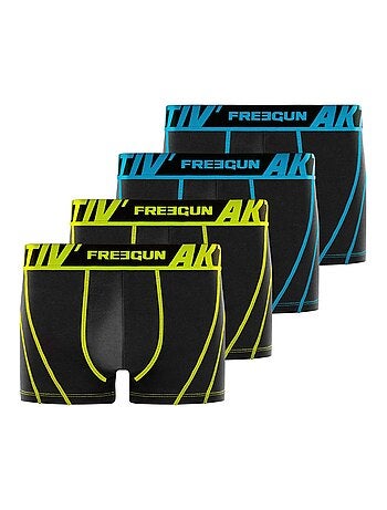 Lot de 4 boxers en coton homme Aktiv Freegun
