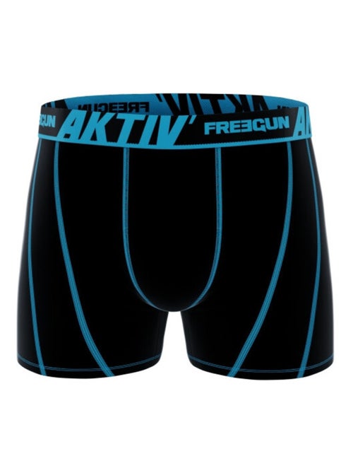 Lot de 4 boxers en coton homme Aktiv Freegun - Kiabi