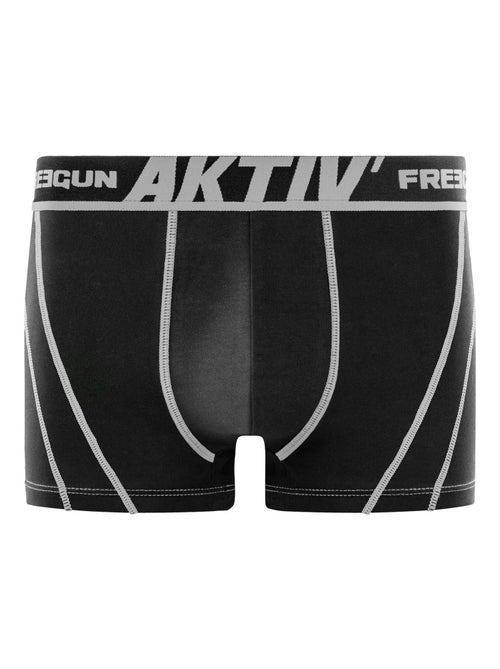 Lot de 4 boxers en coton homme Aktiv Freegun - Kiabi