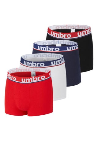 Lot de 4 boxers en coton homme Ban Umbro