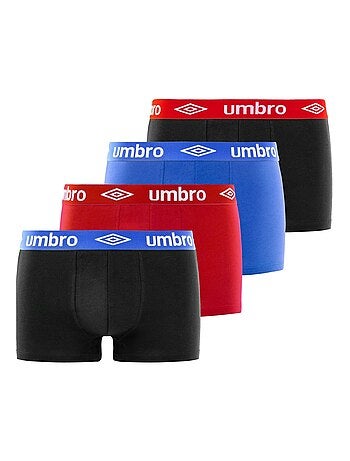 Lot de 4 boxers en coton homme Classic Umbro