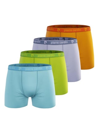 Lot de 4 boxers en coton homme Colors Pierre Cardin