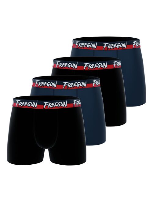 Lot de 4 boxers en coton homme Freegun Freegun - Kiabi