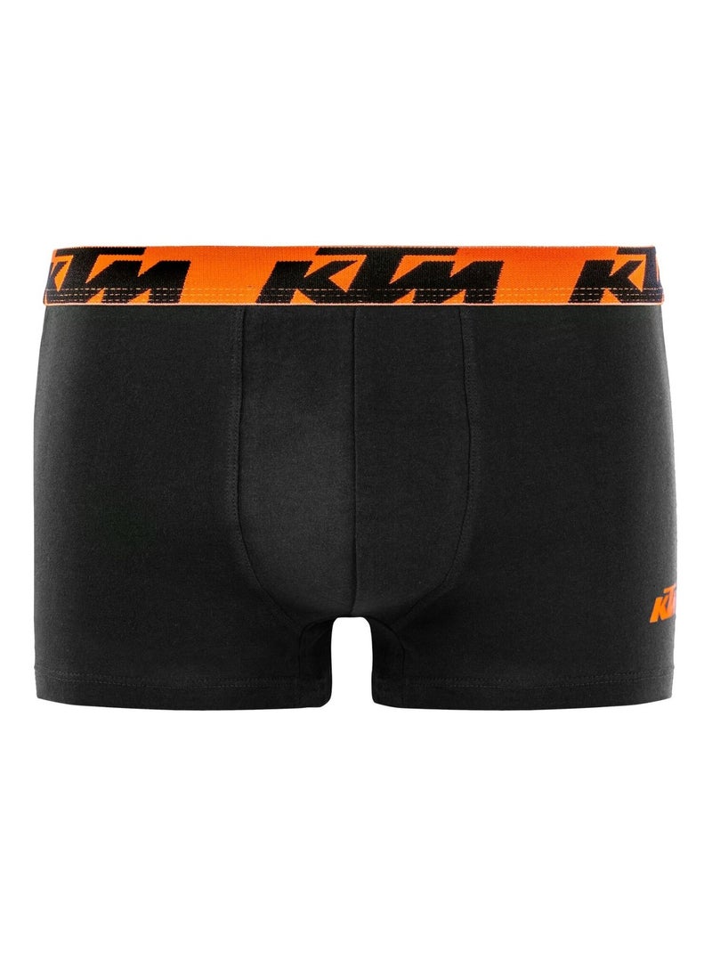Lot de 4 boxers en coton homme Ktm Noir - Kiabi