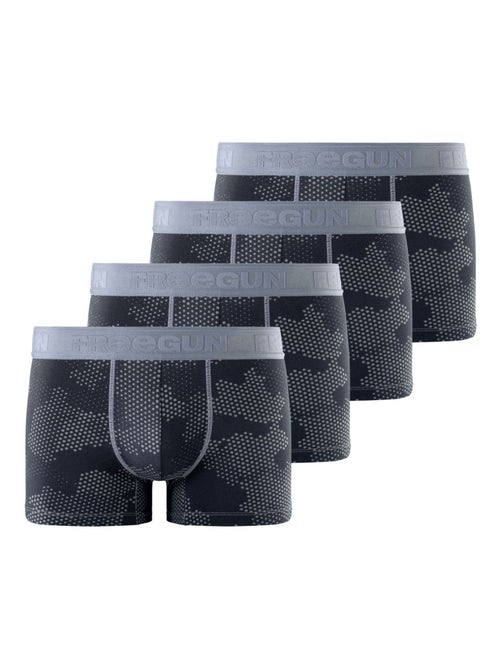Lot de 4 boxers en coton homme Signature Pablo Freegun - Kiabi