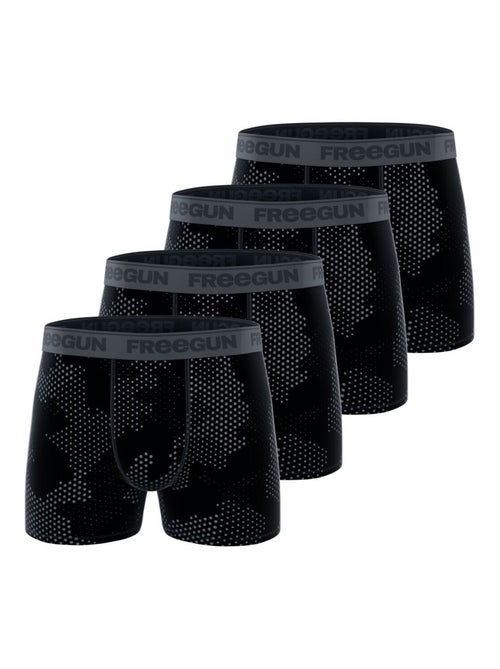 Lot de 4 boxers en coton homme Signature Pablo Freegun - Kiabi