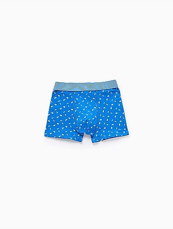 Lot de 4 boxers en coton unis/imprimés