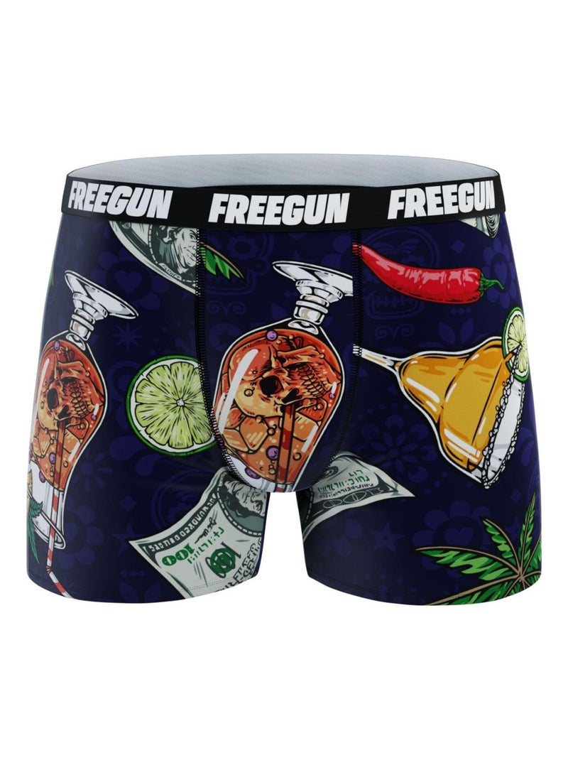 Lot de 4 boxers enfant Aop Fun Freegun Noir - Kiabi