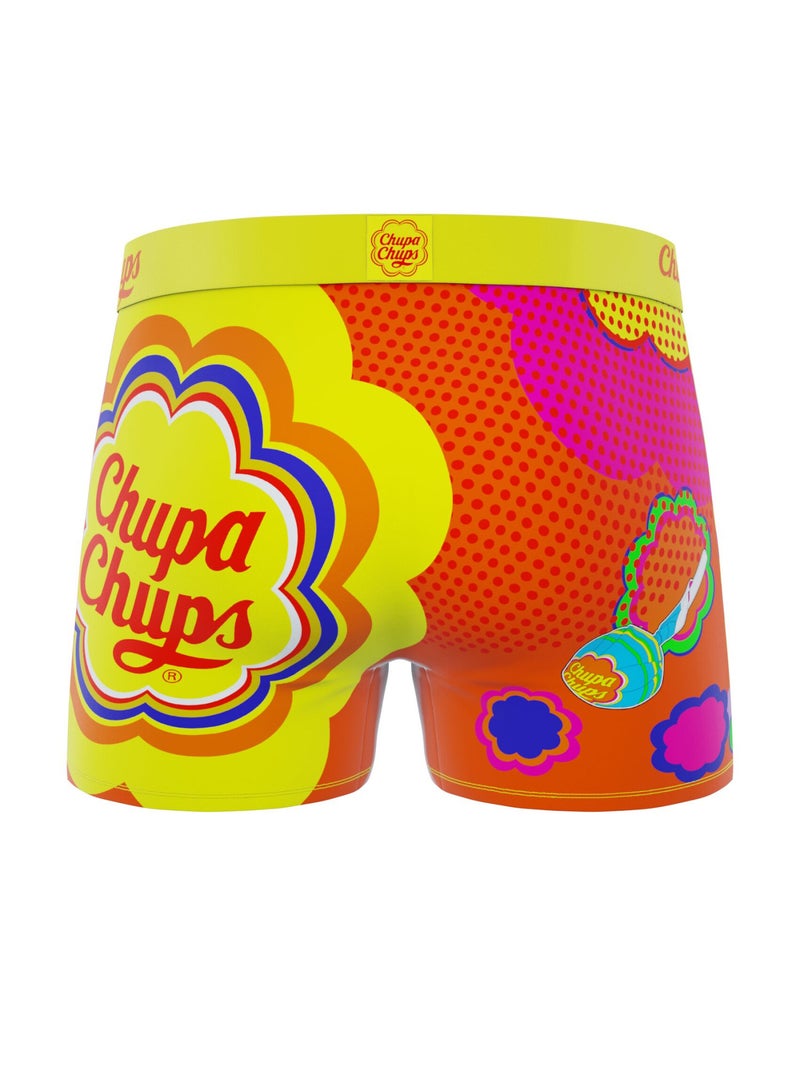 Lot de 4 boxers enfant Chupa Chups Freegun Bleu Orange clair - Kiabi