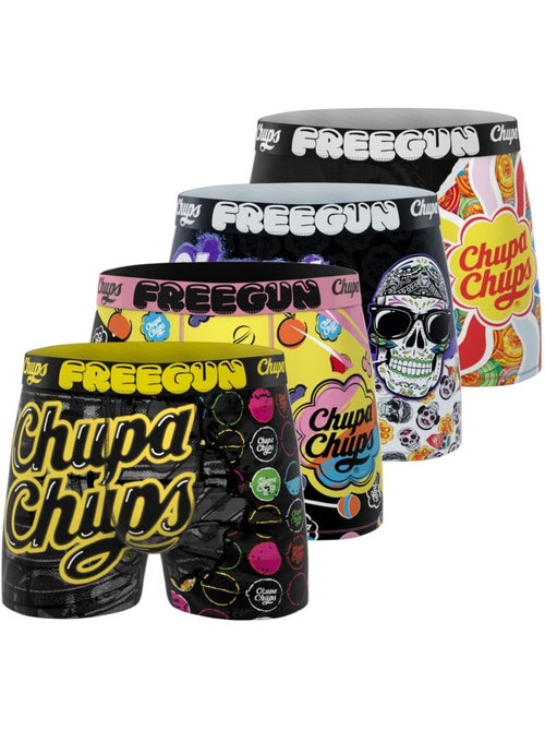 Lot de 4 boxers enfant Chupa Chups Freegun - Kiabi