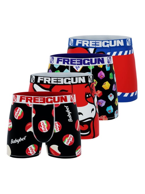 Lot de 4 boxers enfant La Vache Qui Rit Freegun - Kiabi