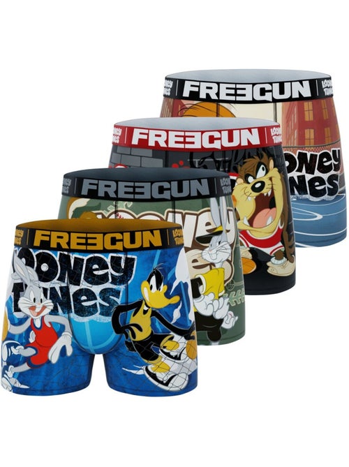 Lot de 4 boxers enfant Looney Tunes Freegun - Kiabi