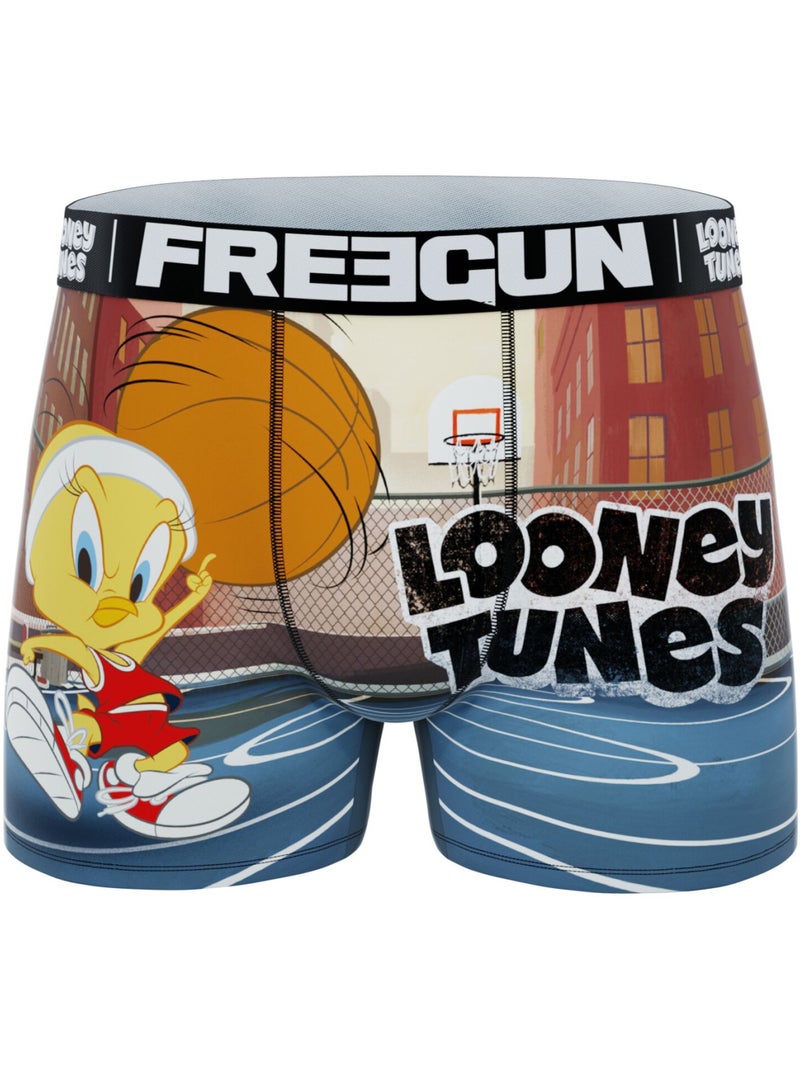 Lot de 4 boxers enfant Looney Tunes Freegun Bleu - Kiabi