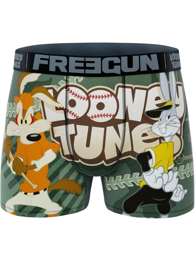 Lot de 4 boxers enfant Looney Tunes Freegun Bleu - Kiabi