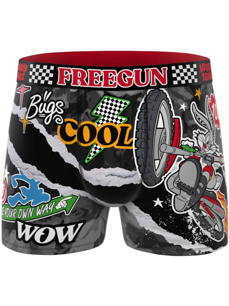 Lot de 4 boxers enfant Looney Tunes Freegun Orange - Kiabi