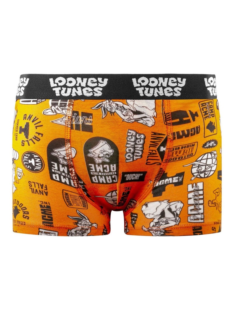 Lot de 4 boxers enfant Looney Tunes Looney Tunes Orange - Kiabi