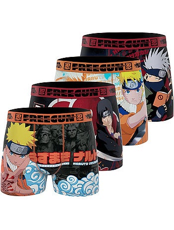 Lot de 4 boxers enfant Naruto Classic Freegun