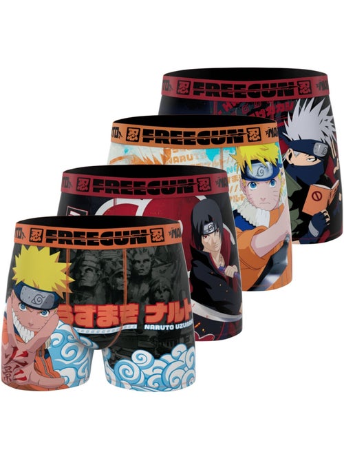 Lot de 4 boxers enfant Naruto Classic Freegun - Kiabi