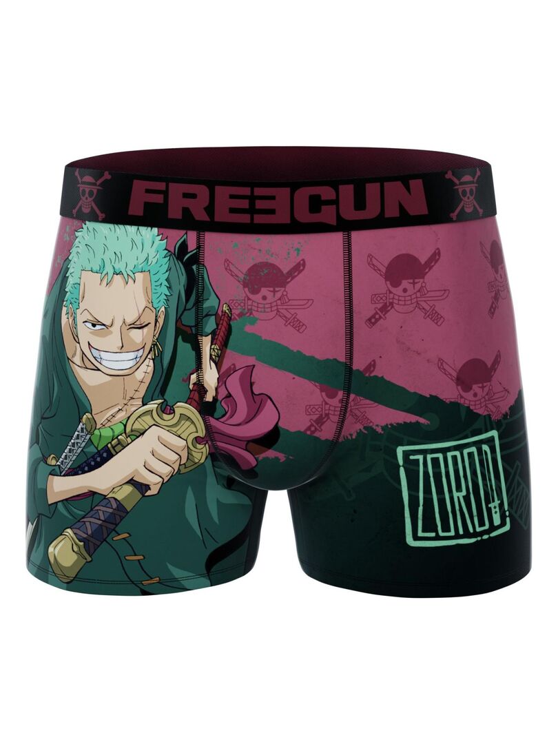 FREEGUN Boxer Uomo One Piece - Team Luffy OP4 - Licenza Ufficiale - Taglia M