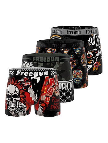 Lot de 4 boxers enfant Rock Da Summer Freegun