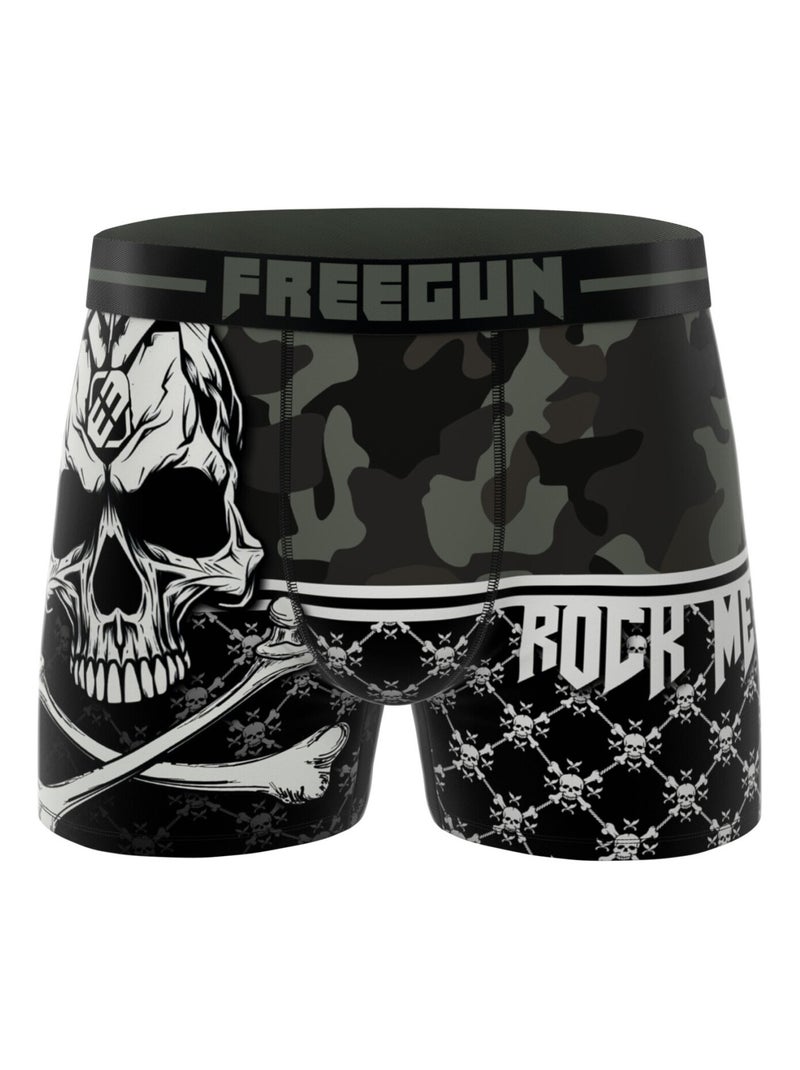 Lot de 4 boxers enfant Rock Da Summer  Freegun Noir - Kiabi