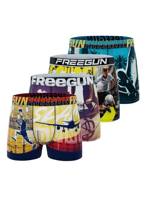 Lot de 4 boxers enfant  Street Sport Freegun - Kiabi