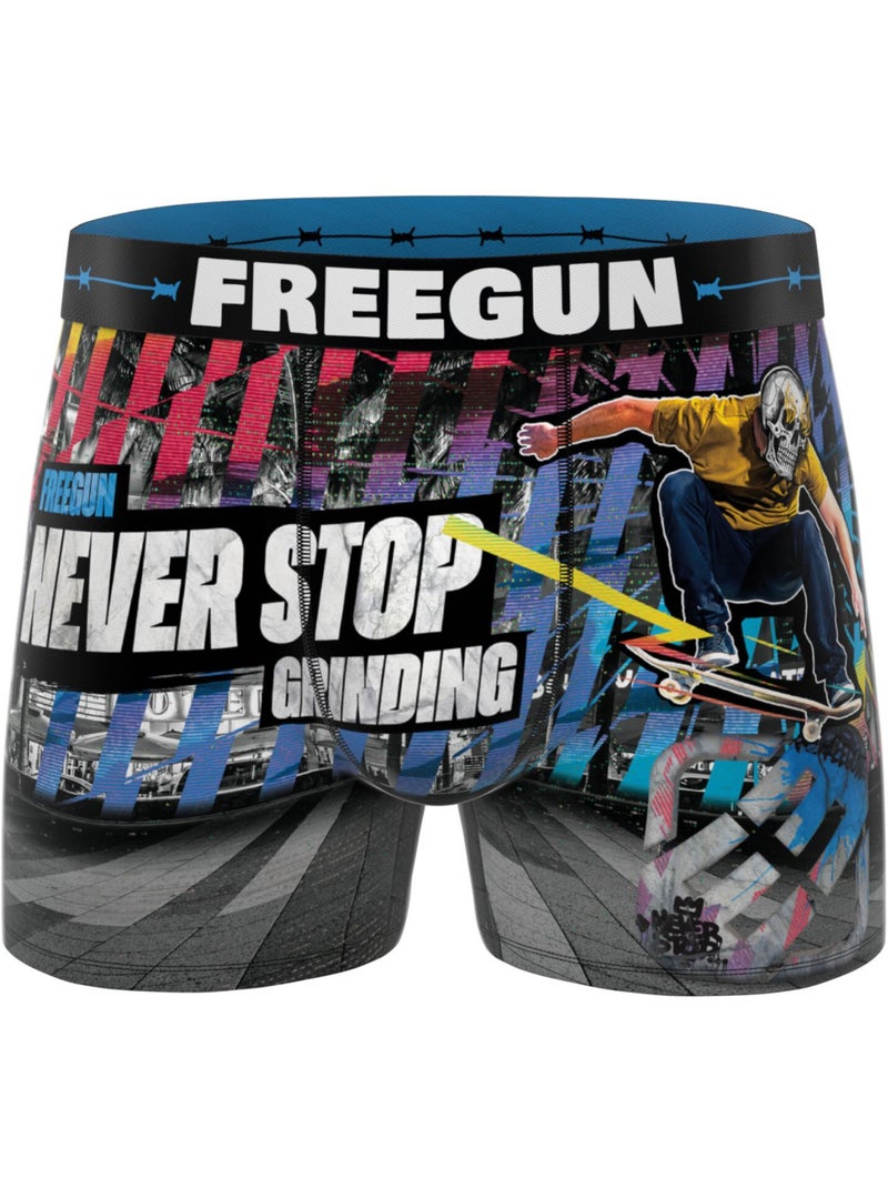Lot de 4 boxers enfant Summer Sport  Freegun Bleu - Kiabi