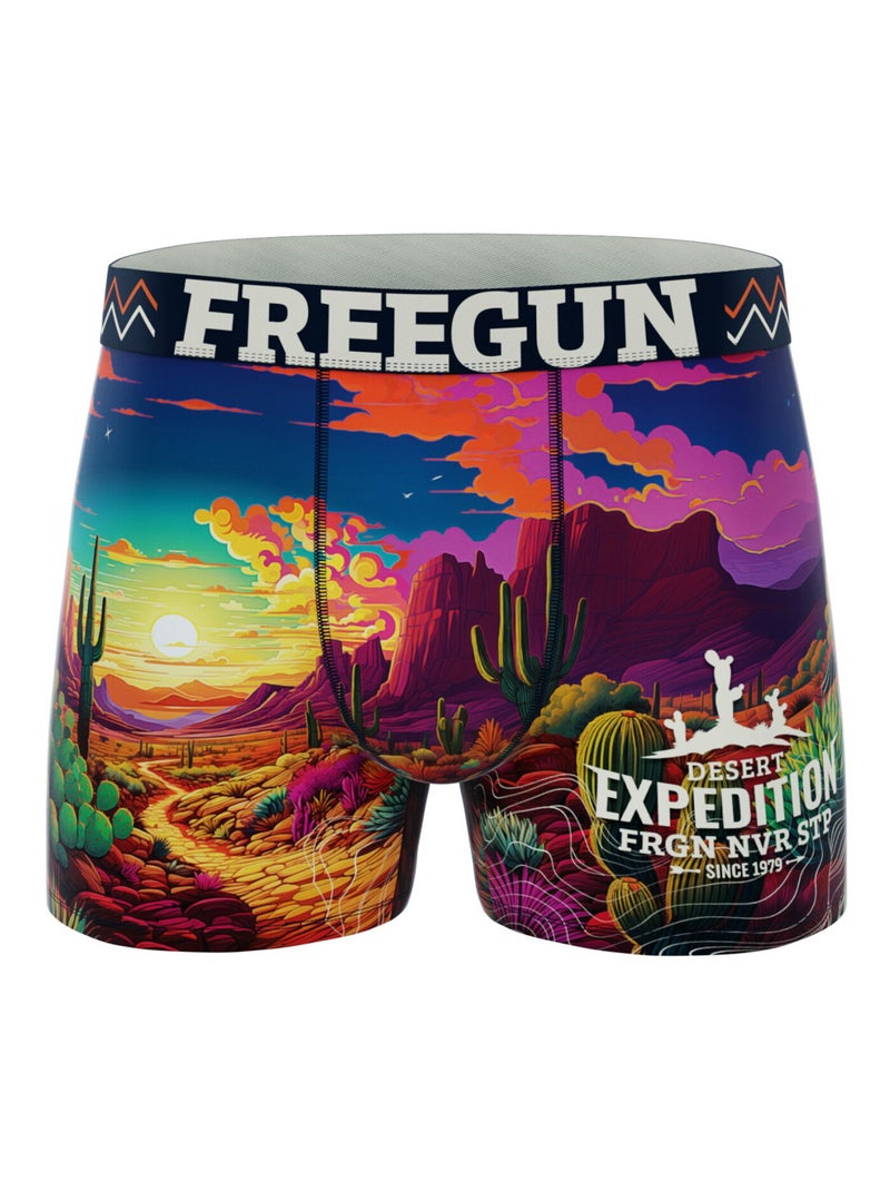 Lot de 4 boxers enfant Vibrant  Freegun Orange - Kiabi