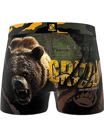 Lot de 4 boxers enfant wild animals freegun
