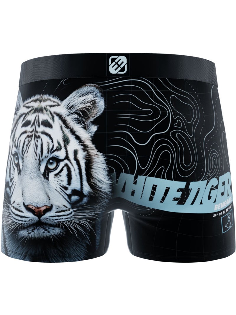 Lot de 4 boxers enfant Wild Life Freegun Noir - Kiabi