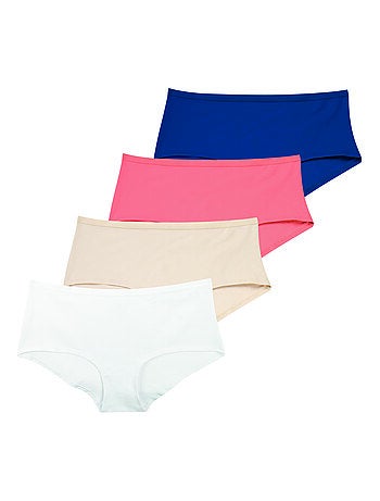Lot de 4 shortys femme Eco Pack Basic Athena