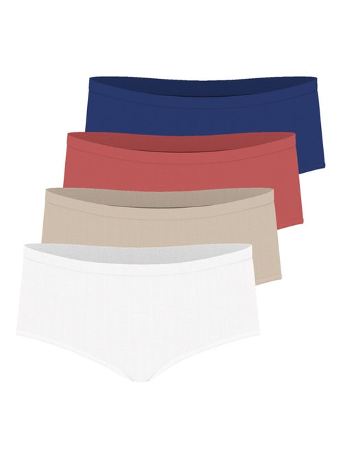 Lot de 4 boxers femme Ecopack Basic Athena - Kiabi