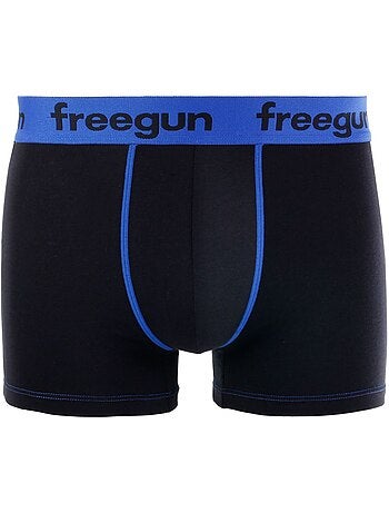 Lot de 4 Boxers garçon coton Bleu Freegun