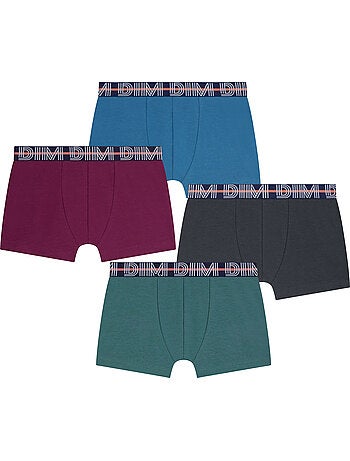 Lot de 4 Boxers garçon Coton Ecodim