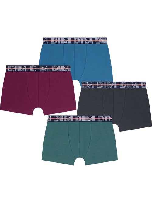 Lot de 4 Boxers garçon Coton Ecodim - Kiabi