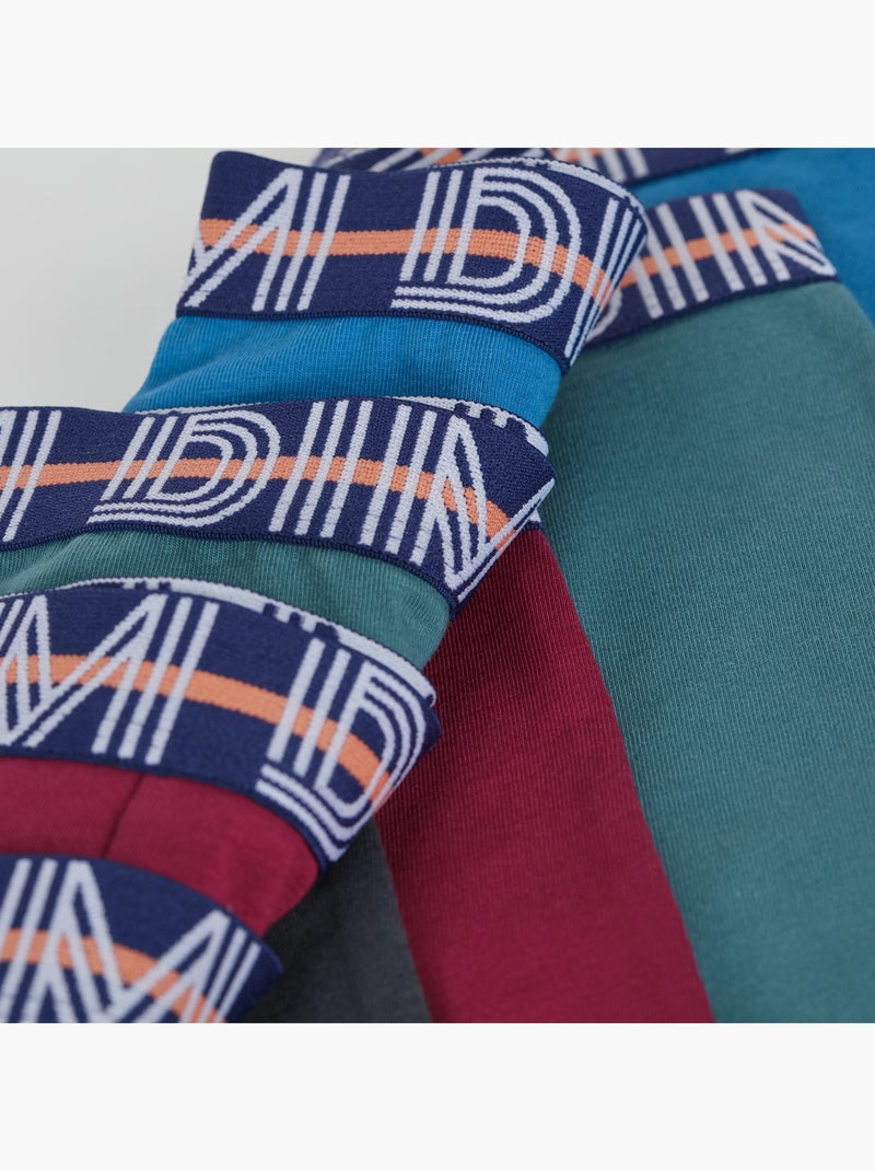Lot de 4 Boxers garçon Coton Ecodim Bleu clair - Kiabi