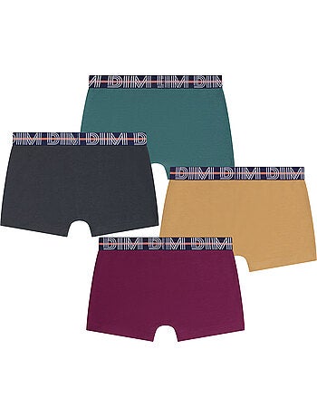 Lot de 4 Boxers garçon Coton Ecodim