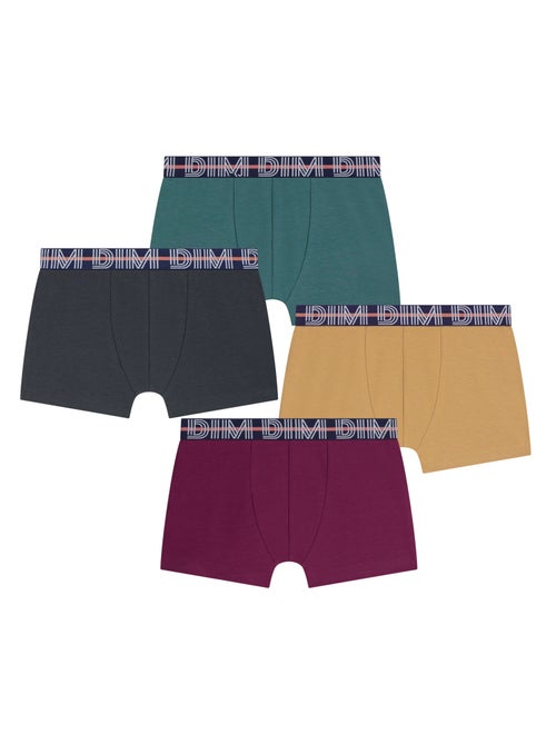 Lot de 4 Boxers garçon Coton Ecodim - Kiabi