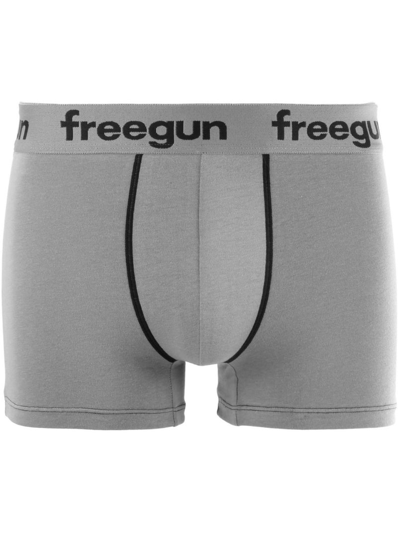Lot de 4 Boxers garçon coton Gris Freegun Gris - Kiabi