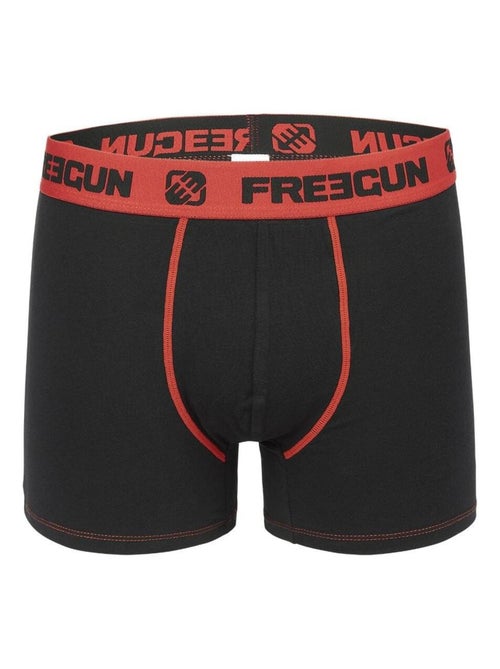Lot de 4 Boxers garçon coton Rouge Freegun - Kiabi