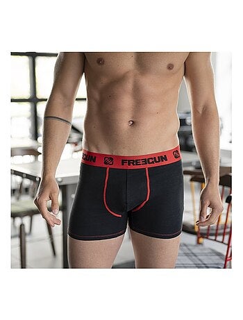 Lot de 4 Boxers garçon coton Rouge Freegun