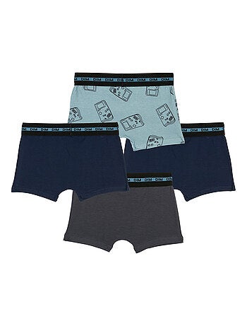 Lot de 4 boxers garçon Fashion Coton Stretch