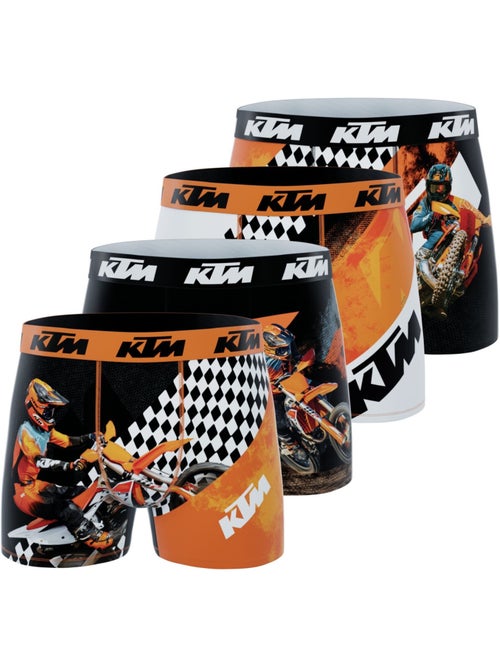 Lot de 4 boxers garçon Cross KTM Ktm - Kiabi
