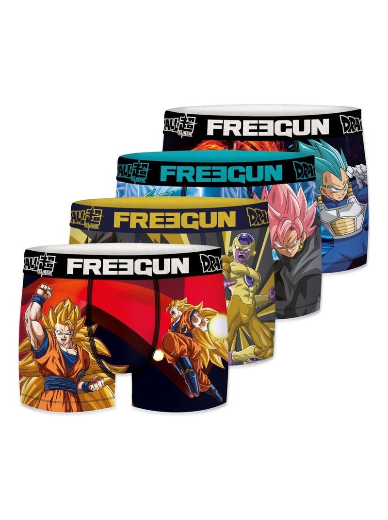 Lot de 4 Boxers garçon Dragon Ball Super Freegun Bleu - Kiabi