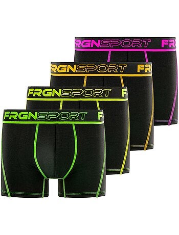 Lot de 4 boxers garçon Dynamic Soft Touch avec surpiqûres Mark Freegun